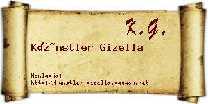 Künstler Gizella névjegykártya